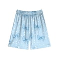 thumbnail image 4 of Nwiuh Girls Pajamas Set Toddler Kids Sleepwear Cute Top and Cozy Bottom Short Pajama Set (Light Blue, 4-5 Years), 4 of 5