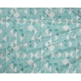 thumbnail image 4 of oneOone Polyester Lycra Sky Blue Fabric Texture & Triangle Geometric Craft Projects Decor Fabric Printed By The Yard 56 Inch Wide, 4 of 4