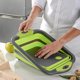 thumbnail image 4 of Tabla de cortar plegable, tabla de cortar multifuncional, cesta de almacenamiento para el hogar, cocina, Camping al aire libre, Picnic, barbacoa JFHHH pequeña, 4 of 5