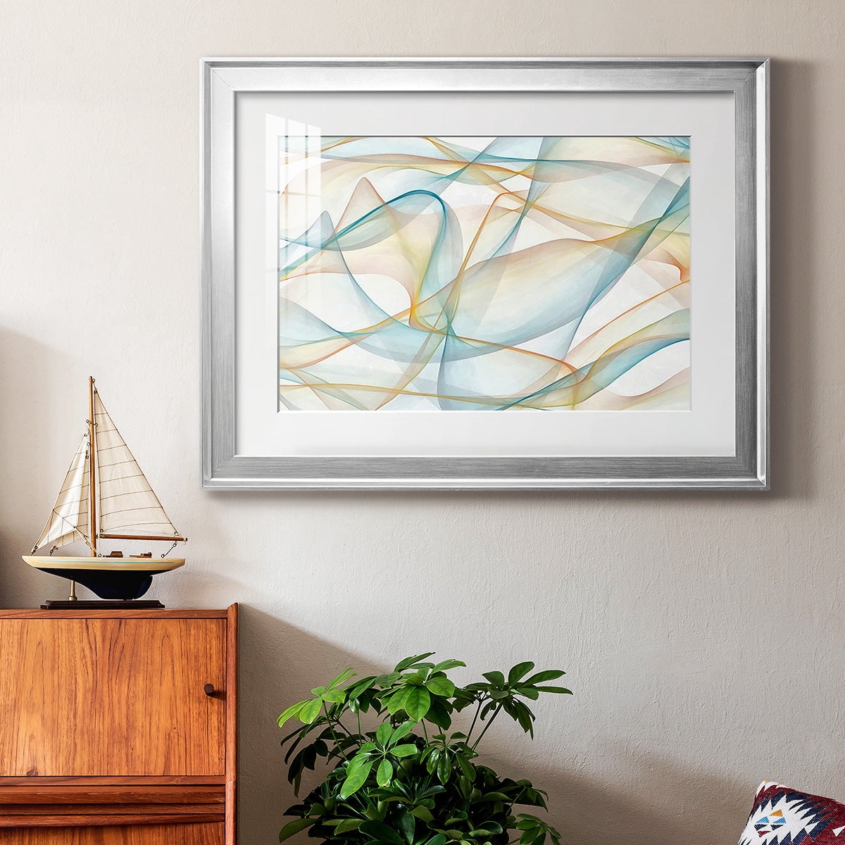 Curves and Waves V Premium Framed Print - Ready to Hang