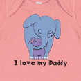 thumbnail image 4 of Inktastic I Love My Daddy Elephant Blue Purple Boys or Girls Baby Bodysuit, 4 of 5