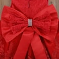 thumbnail image 4 of EYIIYE Robe de Fête pour Bébé Fille Sans Manches avec Dos en Dentelle, Robe Tutu à Grand Nœud, 4 of 6