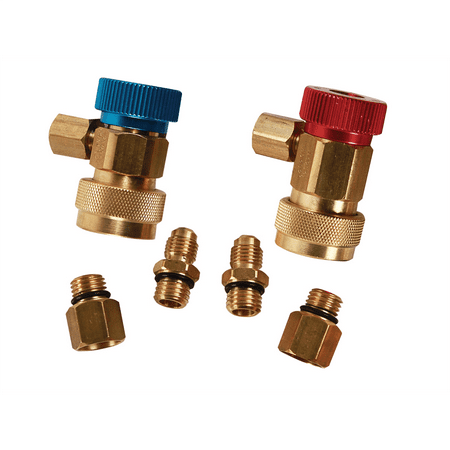 FJC 6820 R134A to R1234YF 6 pc. Conversion Kit with Manual Coupler