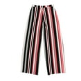 thumbnail image 2 of Bar Iii Womens Stripe Casual Wide Leg Pants, 2 of 2
