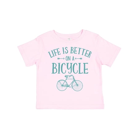 Inktastic Life s Better on a Bicycle Girls Toddler T-Shirt price history on PriceWatchPro