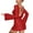 Red, variant on BLTIBY Women Sequin Evening Dress Hip Wrap Ruched Waist Long Sleeve Backless Glitter Cocktail Party Slim Formal Gowns Fashion Clothing Red L