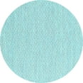 thumbnail image 1 of Ahgly Company Indoor Round Solid Light Blue Modern Area Rugs, 4' Round, 1 of 4