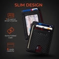 thumbnail image 3 of Cartera Delgado Minimalista RUNBOX Bloqueo RFID en Cuero, 3 of 6