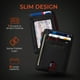 thumbnail image 3 of Cartera Delgado Minimalista RUNBOX Bloqueo RFID en Cuero, 3 of 6