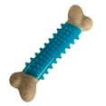thumbnail image 5 of Mint Flavored Dog Bone Healthy Dental Chews with Gum Massaging Nubs Wood Infused (One 6 Inch Blue Bone), 5 of 7