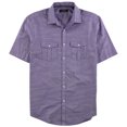 thumbnail image 1 of Alfani Mens Textured Button Up Shirt, Purple, Small, 1 of 2