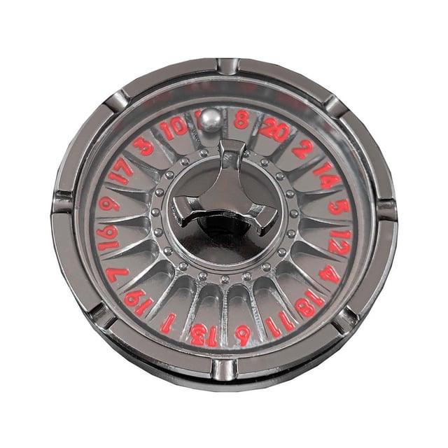 LEEYNEER D20 dés à Roulette Fidget Spinner Alliage de Zinc Robuste Dragon Vintage dés Rotatifs Gyroscope en Métal Accessoires de Jeu de Rôle RPG