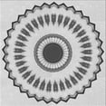 thumbnail image 1 of Ahgly Company Machine Washable Indoor Square Transitional Gray Area Rugs, 4' Square, 1 of 7