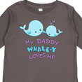 thumbnail image 4 of Inktastic My Daddy Whale-y Loves Me Boys or Girls Long Sleeve Toddler T-Shirt, 4 of 5