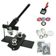 thumbnail image 1 of ChiButtons (KIT) 25mm (1") Pro Badge Machine Button Maker-B400 + Mould + 500 Parts + Handling Cutter [Metric System] (Black-New), 1 of 9