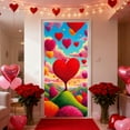 thumbnail image 5 of Nkmbld Valentine's Day Door Cover Valentines Day Party Decoration Door Banner Background for Romantic Front Door Hanging Indoor Outdoor Party Supplies, 5 of 8