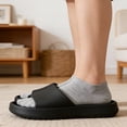 thumbnail image 3 of TELOLY 3Pairs Ankle Socks Men,Size 37-51 Athletic Socks,Extra Wide & Large Mens No Show Socks,Combination1, 3 of 7