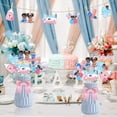 thumbnail image 2 of Funmemoir Fades or Braids Gender Reveal Decorations, 24pcs Fades or Braids Centerpiece Stick Blue and Pink Boy or Girl Table Decoration for Baby Shower Pregnancy Announcement Party Supplies, 2 of 6