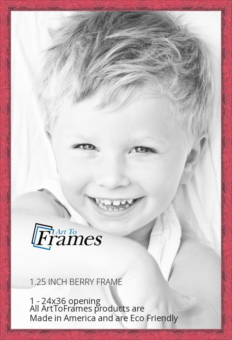 ArtToFrames 18x24 Inch Satin White Picture Frame, This White Wood Poster Frame is Great for Your Art or Photos, Comes with 060 Plexi Glass (4655)
