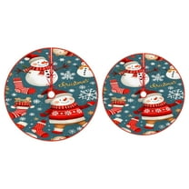 Christmas Tree Skirt, 47inch Christmas Tree Skirt Collar,Christmas Tree Decorations, Rustic Farmhouse Decor Xmas Holiday Home Party Decorations