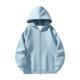 thumbnail image 1 of WILLBEST Sudaderas En Pareja Sudadera De Manga Larga para Hombre, Cárdigan con Capucha, Sudadera Informal Lisa para Vacaciones, Abrigo con Cremallera, Tops XGrande, 1 of 2