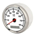 thumbnail image 1 of 85mm Pointer Digital Tachometer 8000RPM Red LED Backlight Guage Waterproof Marine Hourmeter for 12V 24V Car Boat, 1 of 8