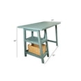 thumbnail image 3 of BingLTD - Cottage Desk in Coastal Blue with Woven Basket (WH-TB301-BLUE), 3 of 3