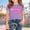 Purple, variant on YHAJDS Toddler Boy Girl Short Sleeve Tee Its My Birthday Print Summer Casual Top