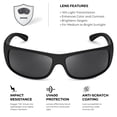 thumbnail image 3 of Xagger Polarized Wrap Around Sunglasses for Men Women Sports Driving Fishing Anti-Glare UV400 Sun Glasses, 3 of 5