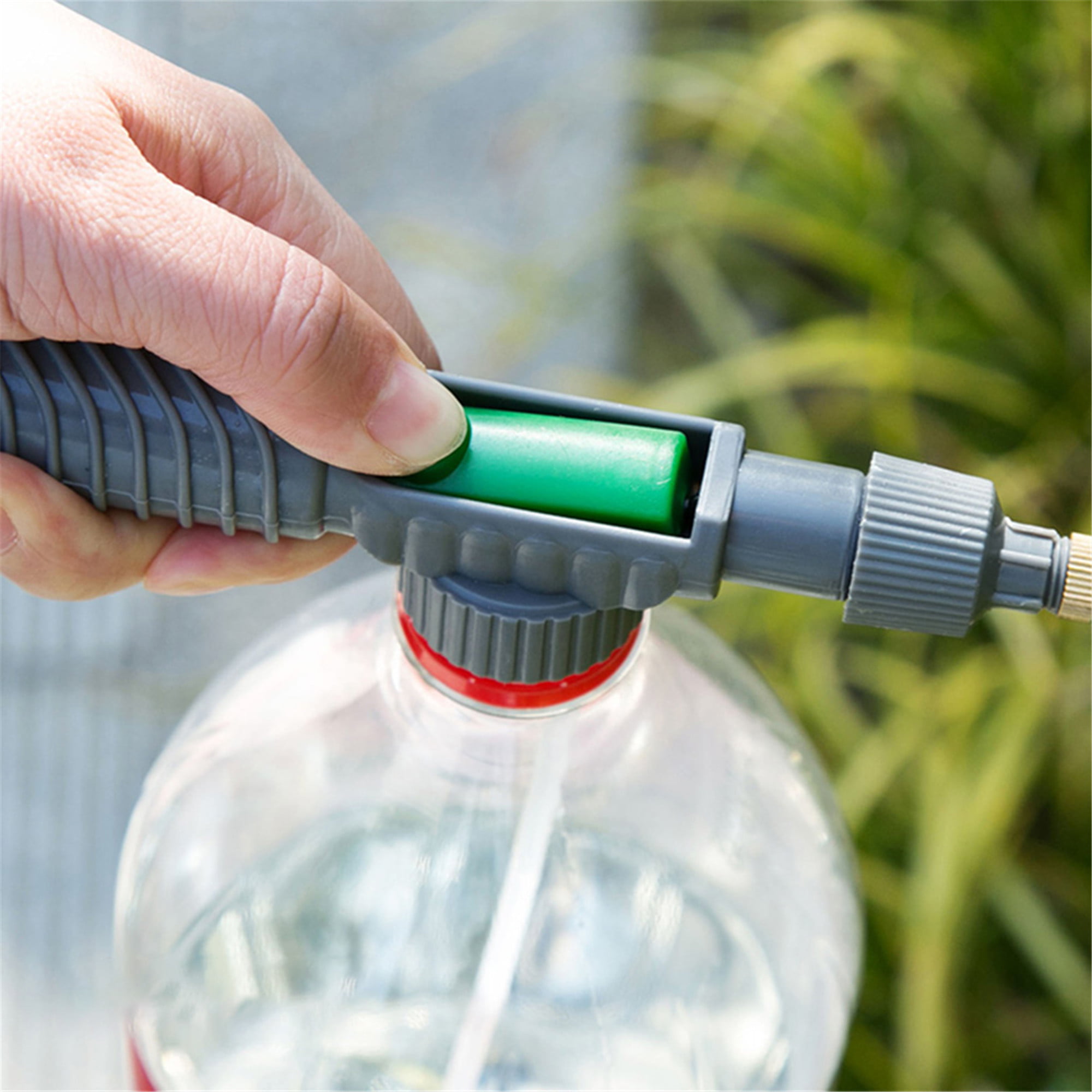 High Pressure Air Pump Manual Sprayer Adjustable Drink Bottle Spray Head Nozzle~
