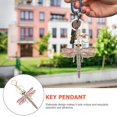 thumbnail image 3 of 1Pc Creative Gradient Color Key Pendant Dragonfly Design Key Chain Bag Decor, 3 of 3