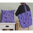thumbnail image 5 of Soimoi Purple Rayon Crepe Fabric Flower & Butterfly Printed Fabric 1 Yard 46 Inch Wide, 5 of 5