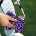 thumbnail image 4 of Golf Towels for Golf Bags For Men Women - purple Leopard print fashion 24x16in Absorbent Quick Drying Golf Towel for Cleaning Golf Ball Club Golf Bag Accessories with Carabiner, 4 of 8