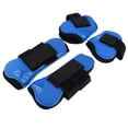 thumbnail image 1 of Juego de 2 botas para patas de caballo, tendón de patas traseras delanteras y protector de menudillo ecuestre - azul real kusrkot Bota de tendón de caballo, 1 of 8