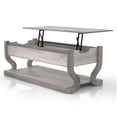 thumbnail image 5 of Furniture of America Tromb Wood Lift-Top Storage Coffee Table in White, 5 of 13