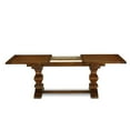 thumbnail image 4 of East West Furniture LAT-08-TP Rectangular Kitchen Table with Butterfly Leaf Antique Walnut Color Table Top Surface and Solid Wood Kitchen Table Legs in Antique Walnut Finish, 4 of 4