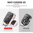 thumbnail image 3 of ALMNVO Compatible avec Apple Watch Bracelet Milanais 38mm avec Étui Protecteur d'Écran pour Séries 3,2,1, Coloré, 3 of 6