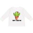 thumbnail image 3 of Inktastic Cute Cactus Dont Touch Me Boys or Girls Long Sleeve Toddler T-Shirt, 3 of 5
