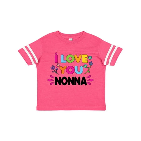 

Inktastic I Love You Nonna with Flowers Gift Toddler Toddler Girl T-Shirt