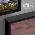 thumbnail image 4 of wall26 - 3 Piece Framed Canvas Wall Art - Seattle Washington Cityscape Skyline with Stormy Sky - Modern Home Art Stretched and Framed Ready to Hang - 16"x24"x3 BLACK, 4 of 5