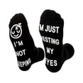 thumbnail image 6 of KAWELL Dad Gifts 4-pack Funny Socks for Men: I'm Not Sleeping I'm Just Resting My Eyes Socks Christmas Birthday Gifts, 6 of 6