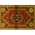 thumbnail image 1 of Ahgly Company Machine Washable Indoor Rectangle Persian Yellow Traditional Area Rugs, 7' x 10', 1 of 4