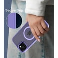 thumbnail image 6 of for iPhone 13 / 14 Case Compatible with MagSafe, Translucent Matte Shockproof Phone Case Cover - Purple, 6 of 7