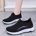 thumbnail image 2 of Willtoo Orthopedic Dress Shoes for Women Slip‑On Breathable Knit Mesh Casual Sneakers, Lightweight Non‑Slip Comfort Platform Walking Shoes, 2 of 5