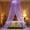 Purple, variant on Princess Bed Canopy Netting Mosquito Net, Round Hoop Lace Dome For Queen Size Beds, Pink, Mosquito Net