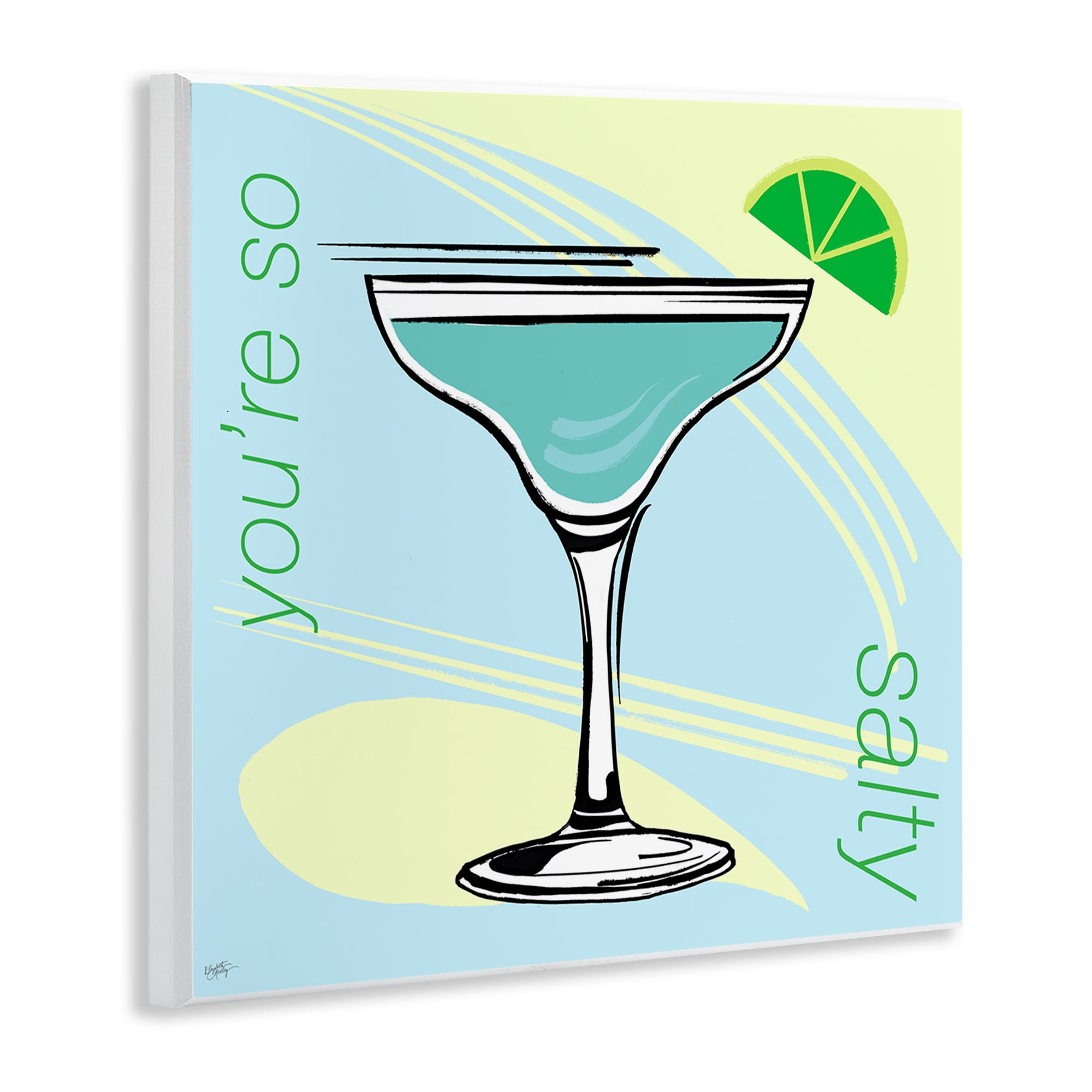 Stupell Industries You're So Salty Cocktail Food & Beverage Painting Unframed Art Print Wall Art, 12 x 12