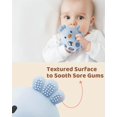 thumbnail image 4 of Juguete sonaja mordedera 2 en 1 para bebé ChooKaChoo de silicona, 3 a 12 meses, 4 of 7