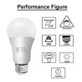 thumbnail image 6 of WTL 3 Way Light Bulb, A19 50/75/100W Equivalent (6W/10W/15W) 5000K Daylight, 500/1200/1600LM, Three Way LED Light Bulbs for Table Lamp, Dimmable, No Flicker (2 Pack), 6 of 6