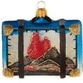 thumbnail image 2 of Hawaii Travel Suitcase Polish Glass Christmas Ornament Waikiki ONE Decoration, 2 of 4