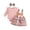 A02-A1 Pink, variant on CAICJ98 Baby Girl Clothes Fall Winter Outfit Long Sleeve Ruffle Romper Plaid Skirt Bow Headband 3 Pcs Set Pink,Size 6-9 Months